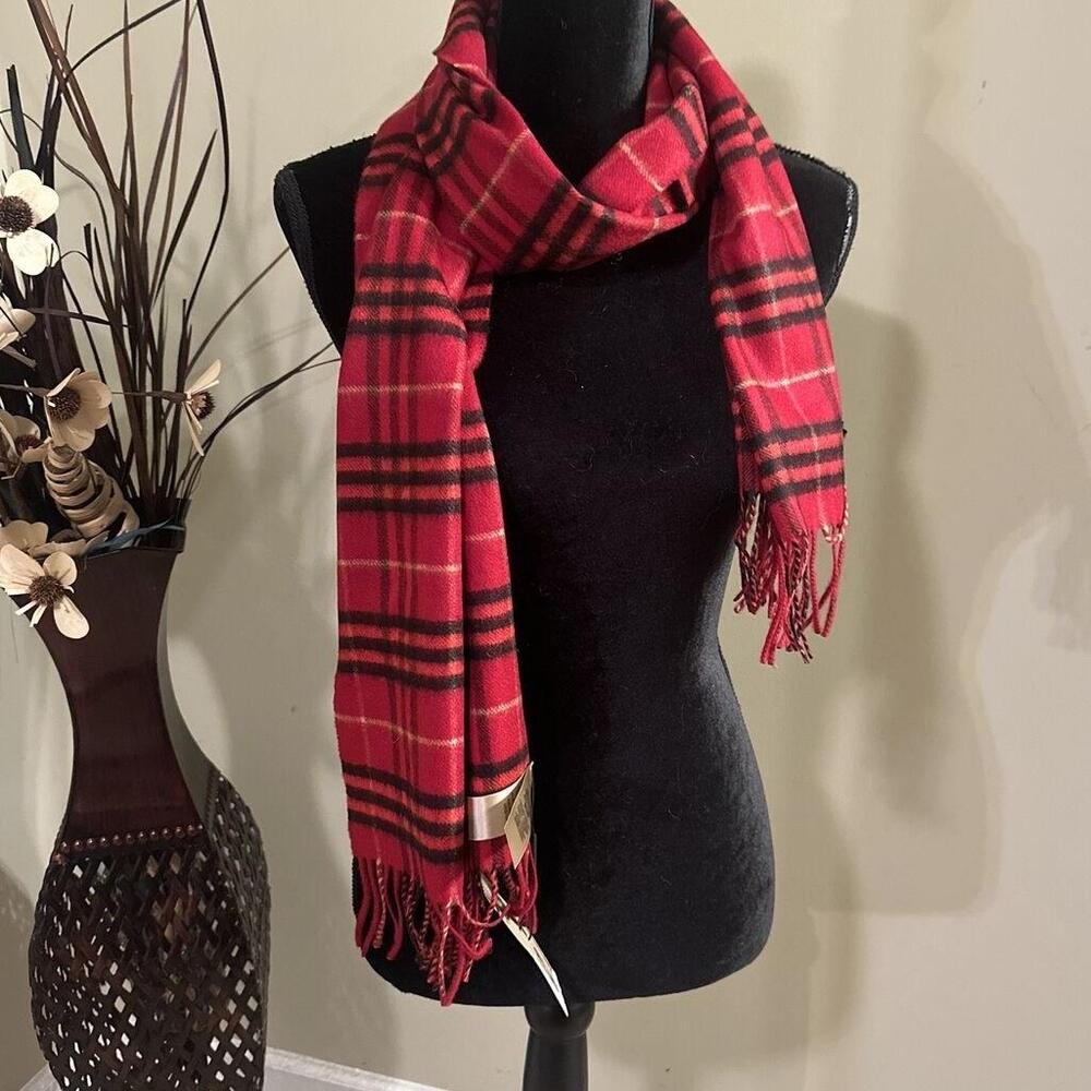 New Burberry 430+tax 100 Cashmere Check Scarf